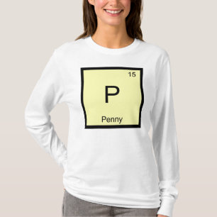 T-shirt Nom de penny Élément de chimie Tableau périodique
