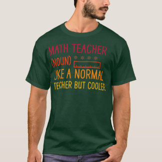 T-shirt Nom de professeur de mathématiques comme un enseig