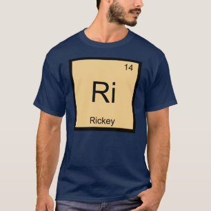 T-shirt Nom de Rickey Chimie Élément Tableau Périodique