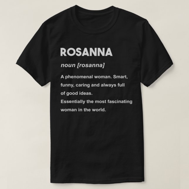 T-shirt Nom de Rosanna (Design devant)