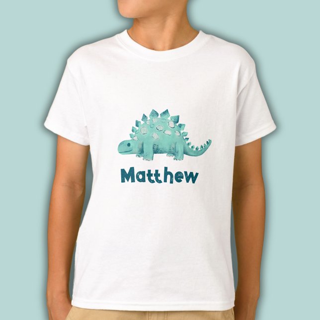 T-shirt Nom de Stegosaurus pour enfants (Stegosaurus dinosaur personalized t-shirt)