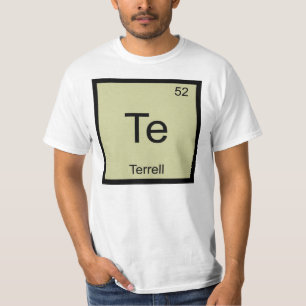 T-shirt Nom de Terrell Élément Chimique Tableau Périodique