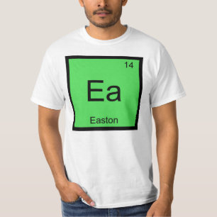 T-shirt Nom d'Easton Chimie Élément Tableau Périodique