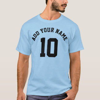 T-shirt Nom d'équipe sportive avec nom et numéro