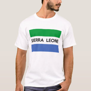 T-shirt nom des textes de pays de drapeau de la Sierra