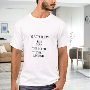 T-shirt Nom d'homme mythe légende