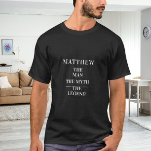 T-shirt nom d'homme mythe légende