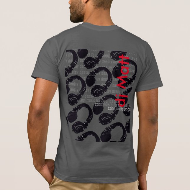 T-shirt nom dj, cool et élégant (Dos)