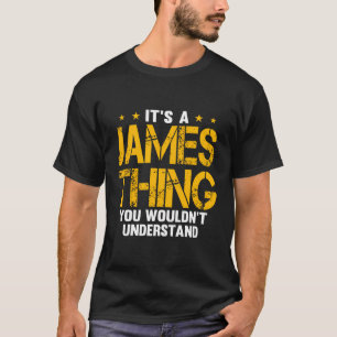 T-shirt Nom drôle James Dire