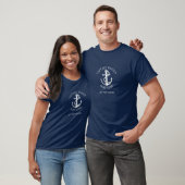 T-shirt Nom du bateau d'Ancre nautique du capitaine person (Unisex)