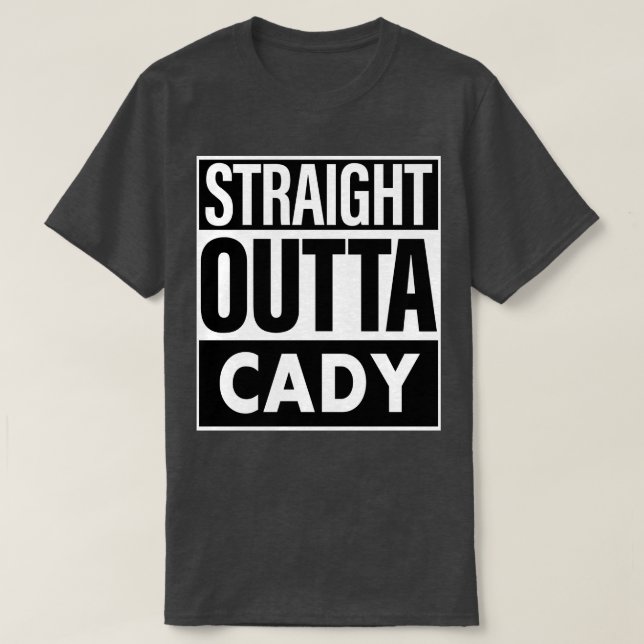 T-shirt Nom du cadet droit devant cady (Design devant)