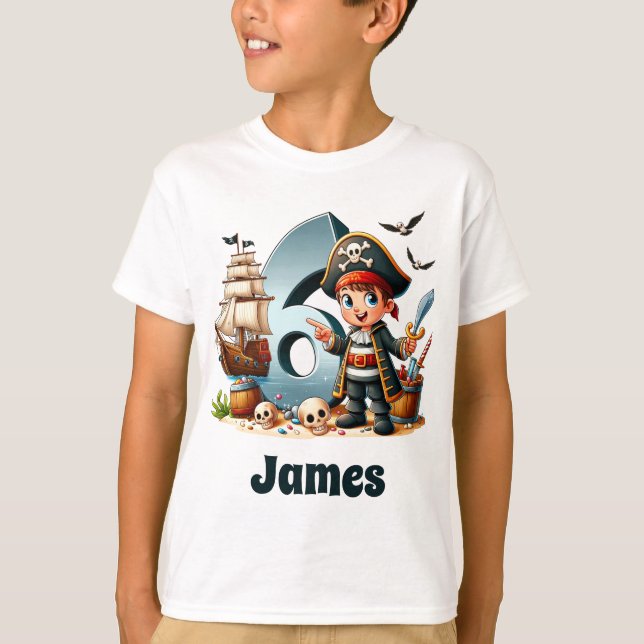 T-shirt Nom du capitaine Jolly Journey (Devant)