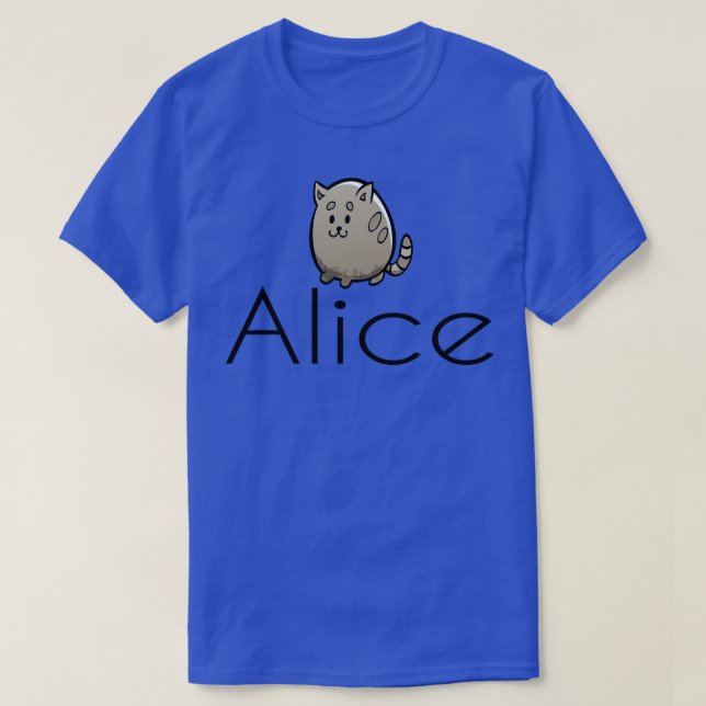 T-shirt Nom du chat mignon (Design devant)