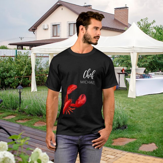T-shirt Nom du chef de homard rouge (Créateur téléchargé)