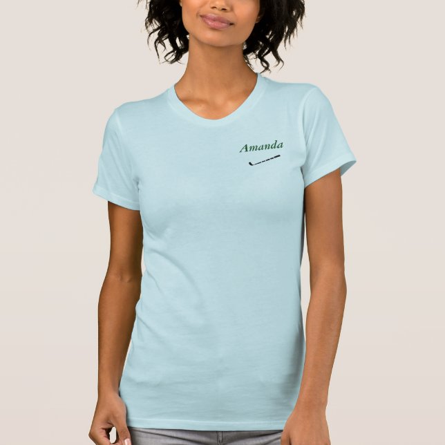 T-shirt Nom du client chemise GOLF personnalisée (Devant)