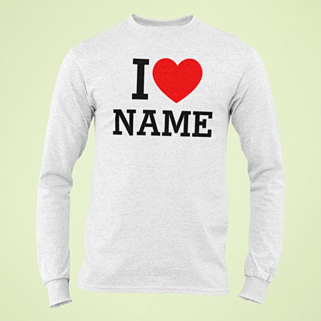 T-shirt Nom du coeur (Créateur téléchargé)