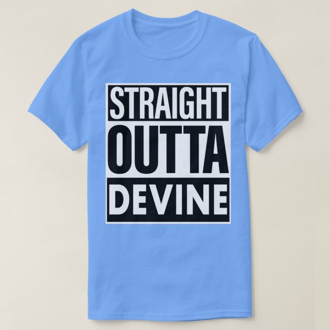 T-shirt Nom du Devine Droit devant Devine (Design devant)