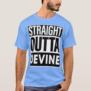 T-shirt Nom du Devine Droit devant Devine