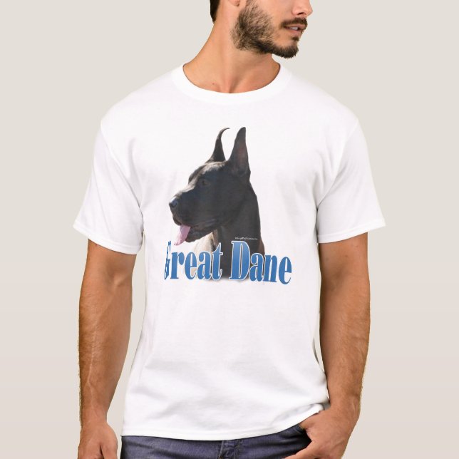 T-shirt Nom du grand Danois (noir) (Devant)
