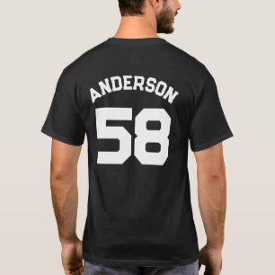 T-shirt Nom du joueur et numéro Sports Jersey