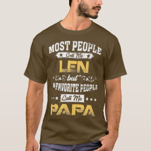 T-shirt Nom du LEN Mon peuple favori M'appelle Papa