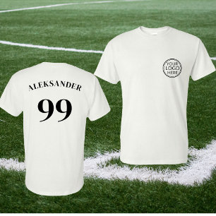 T-shirt Nom du logo de l'équipe Numéro Simple Modern Sport