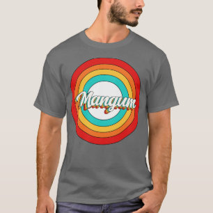 T-shirt Nom du mangue Chemise Vintage Mangum Cercle