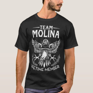 T-shirt Nom du membre à vie Team MOLINA