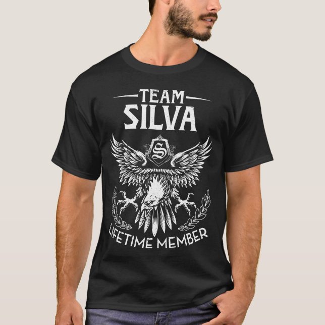 T-shirt Nom du membre à vie Team SILVA (Devant)