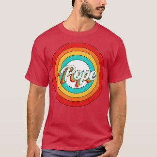 T-shirt Nom du pape Chemise Vintage Cercle du pape