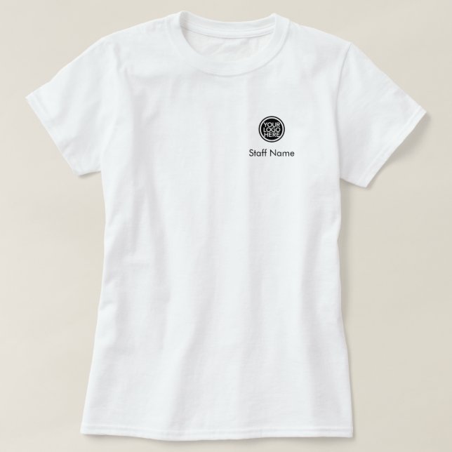 T-shirt Nom Du Personnel Votre Logo\ Entreprise Profession (Design devant)