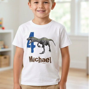 T-shirt Nom du Raptor Age Dinosaur Jurassic age