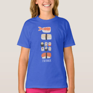 T-shirt Nom du rouleau Sushi Nigiri Sashimi Maki