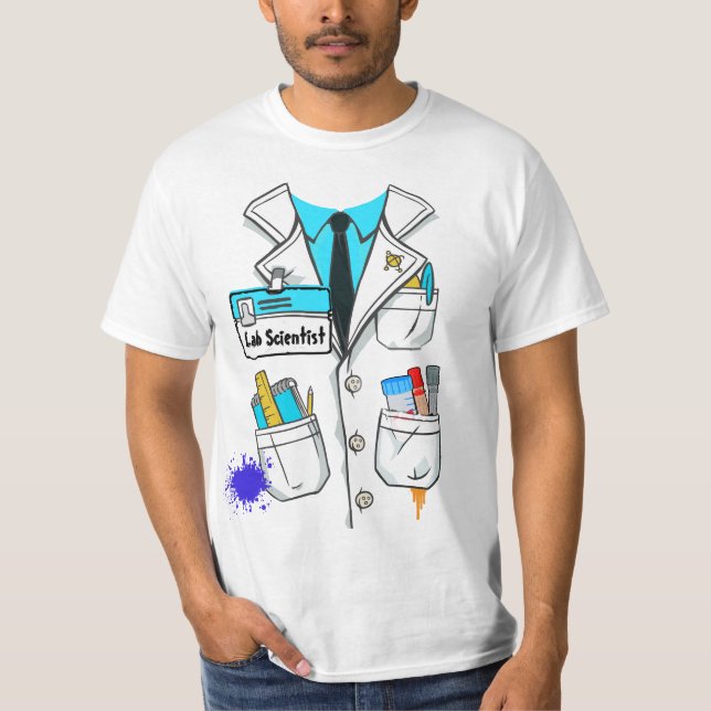 T-shirt Nom du scientifique du laboratoire personnalisé Ét (Devant)