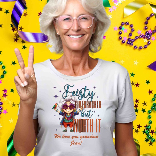 T-shirt Nom du sentiment de grand-mère de Sassy (Créateur téléchargé)