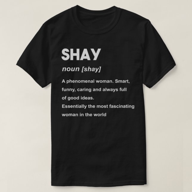 T-shirt Nom du shay  (Design devant)