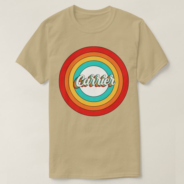 T-shirt Nom du transporteur Chemise Cercle du transporteur (Design devant)