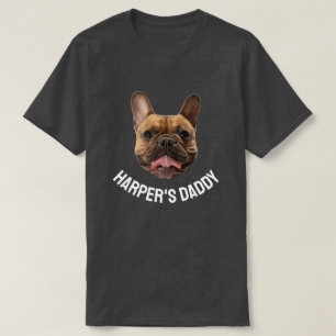 T-shirt Nom du visage du chien Daddy Chien personnalisé Pr