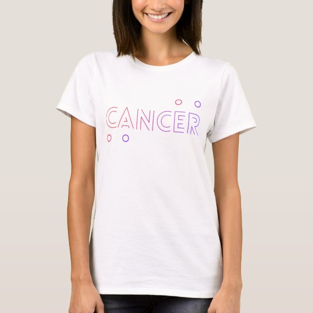 T-shirt Nom du zodiaque Cancer (Devant)