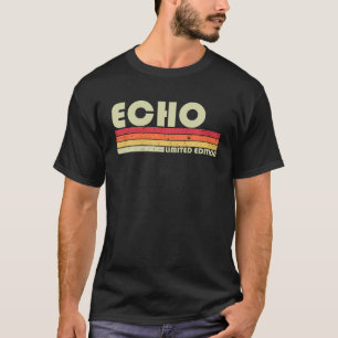 T-shirt Nom ECHO Personnalisé Retro Vintage 80s 90s Naissa