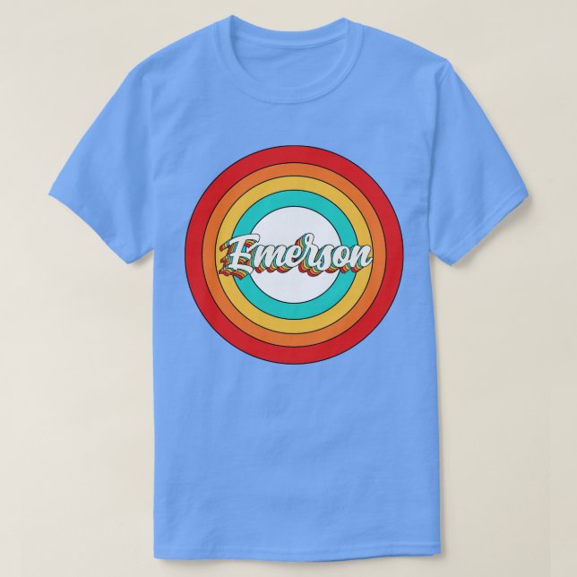 T-shirt Nom Emerson Chemise Vintage Emerson Circle (Design devant)