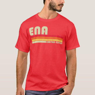 T-shirt Nom ENA Personnalisé Rétro Vintage Fille 80s 90s