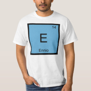 T-shirt Nom Ennio Chimie Élément Tableau périodique