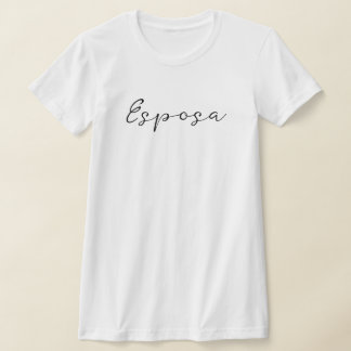 T-shirt Nom espagnol Esposa (Femme) Simple, élégant