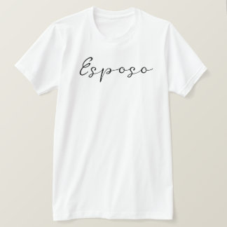 T-shirt Nom espagnol Esposo (Mari) Simple, élégant