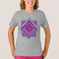 Nom Est Gem Pink Purple Diamond Motif Plutôt