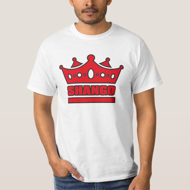 T-shirt Nom et couronne de Shango (Devant)