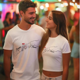 T-shirt Nom et date personnalisés Conception personnalisée