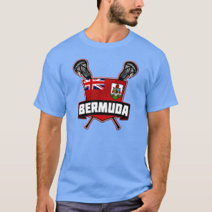 T-shirt Nom et numéro personnalisés Bermuda Drapeau T-shir