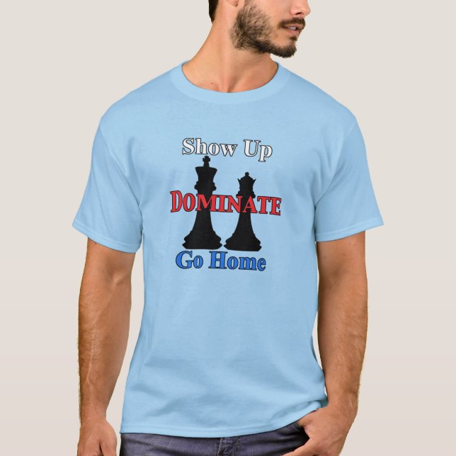 T-shirt Nom et numéro sur le dos Joueurs d'échecs sérieux (Devant)